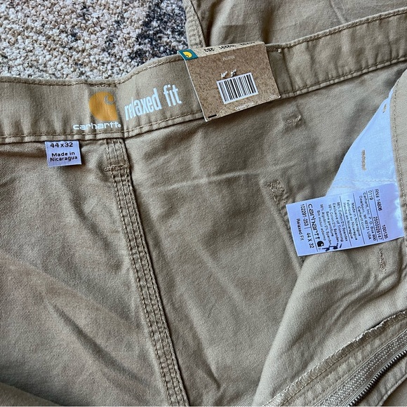 NWT Carhartt RUGGED FLEX® RELAXED FIT CANVAS 5-POCKET WORK PANT 44 x 32 - Picture 7 of 10